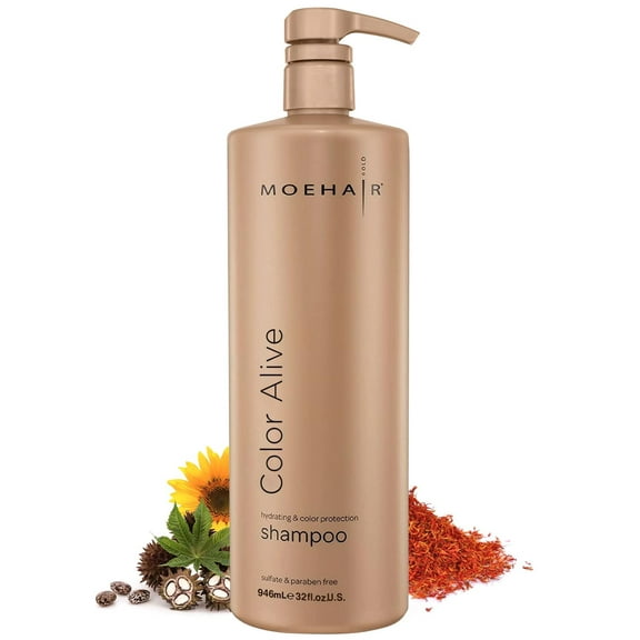 Moehair Color Alive Shampoo for Color-Treated and Bleached Hair 32 fl oz | Sulfate and Paraben-Free