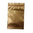 thumbnail image 1 of Color Aluminium Foil Reusable Zip Bag Flat Mylar Metallic Pouch 10x15cm 3.9x5.9" Black/ Blue/ Green /white / Purple/ Pink /Orange / Gold, 1 of 1