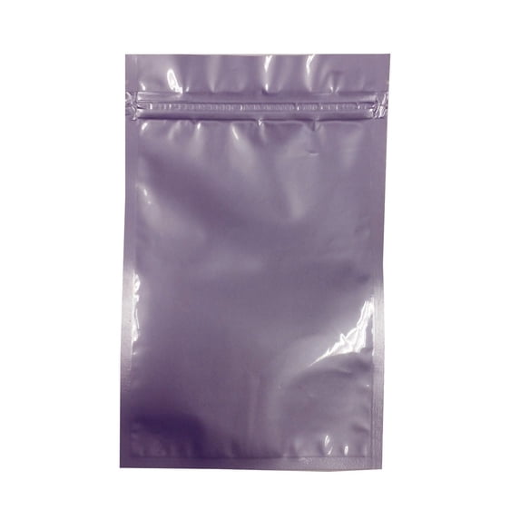 Color Aluminium Foil Reusable Zip Bag Flat Mylar Metallic Pouch 12x18cm 4.7x7"