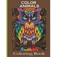 thumbnail image 1 of Color Animals Coloring Book : Adult Coloring Book, Stress Relieving, 1 of 1