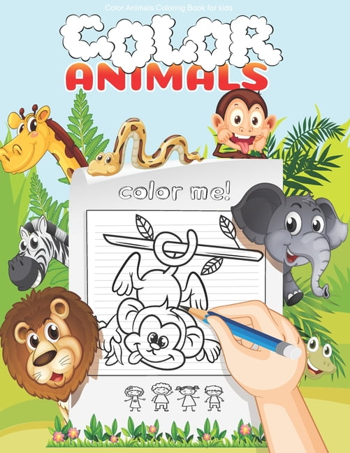 Color Animals Coloring Book for kids My First Coloring Book Animals