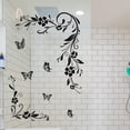thumbnail image 1 of Color As Shown Floral Wall Art Butterfly Wall Stickers Air Bubble Resistant Easy To Apply Mirrored Plastic Objects, 1 of 9
