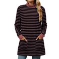 thumbnail image 1 of Color Baggy Pocket High Neck Long Sleeved T Shirt, 1 of 6