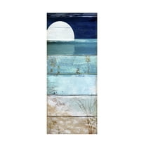 Trademark Fine Art Color Bakery Beach Moonrise I Canvas Wall Art - 14x32