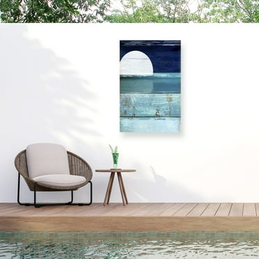 Color Bakery 'Beach Moonrise I' Outdoor All-Weather Wall Decor