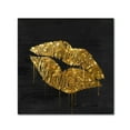 thumbnail image 1 of Color Bakery 'Golden Lips' Canvas Art, 1 of 4