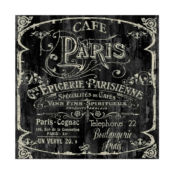 Trademark Fine Art Color Bakery Paris Bistro VI Canvas Wall Art - 18x18