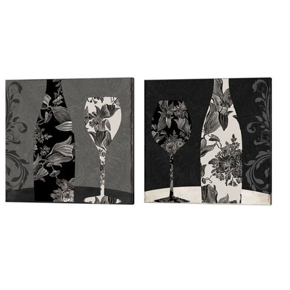 Color Bakery 'Vin Elegant' Canvas Art (Set of 2)