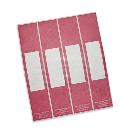 Color-Bands Color Coding File Handles and Labels for Expandable File Pockets and Wallets, Burgundy, 100 per Package