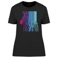 thumbnail image 1 of Color Barcode Zebra Drops T-Shirt Women -Image by Shutterstock, Female 3X-Large, 1 of 2