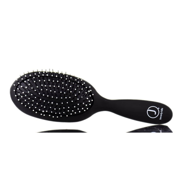 Color : Black , J Beverly Hills Detangling Brush Hair - Pack of 3 w/ SLEEKSHOP Teasing Comb