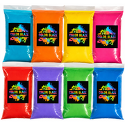 Color Blaze Color Powder Bundle 1lb Each of 8 Colors Pink Orange Yellow Blue Teal Red Purple Green