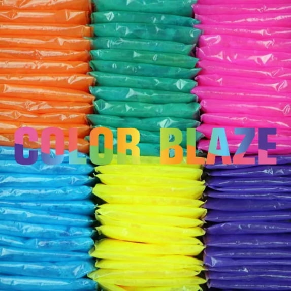 Color Blaze Color Powder Packets - 50 Assorted Individual Color Powder Packets