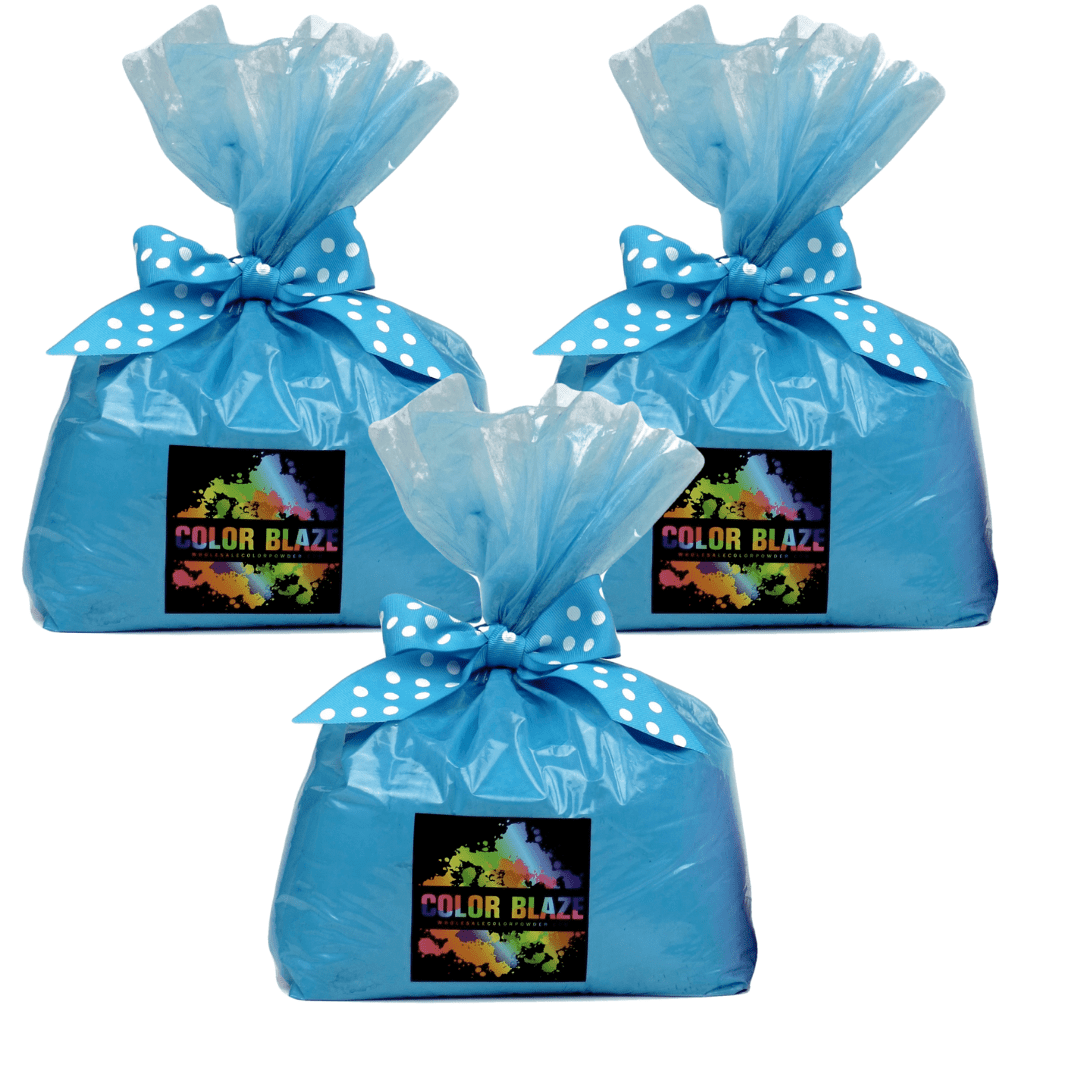 Color Blaze Gender Reveal Powder - 15 Pounds Blue - Ideal for baby boy announcements & reveals for car exhaust, burnouts, photoshoots, balloons, DIYs, targets, baseballs, and more!