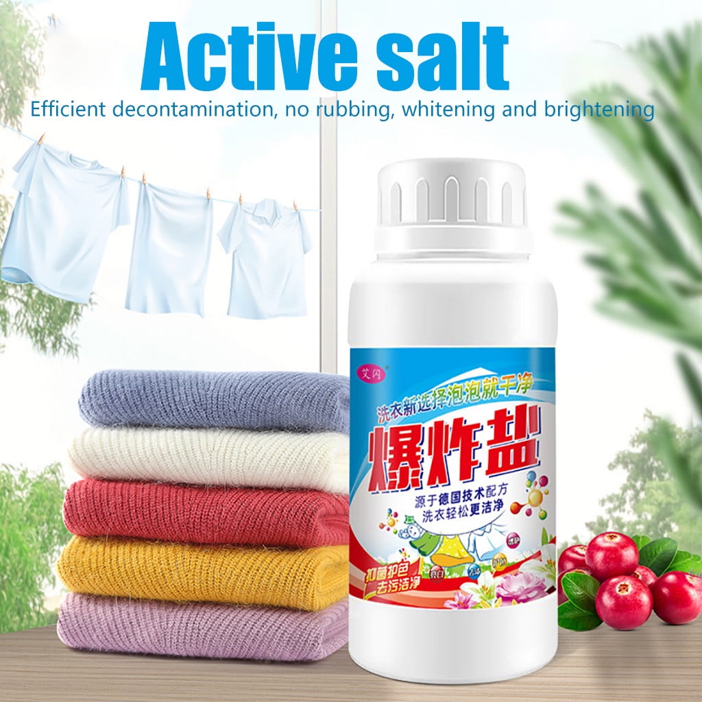 Color Bleaching Powder Bath Fizzer Laundry Remove Stains Quickly