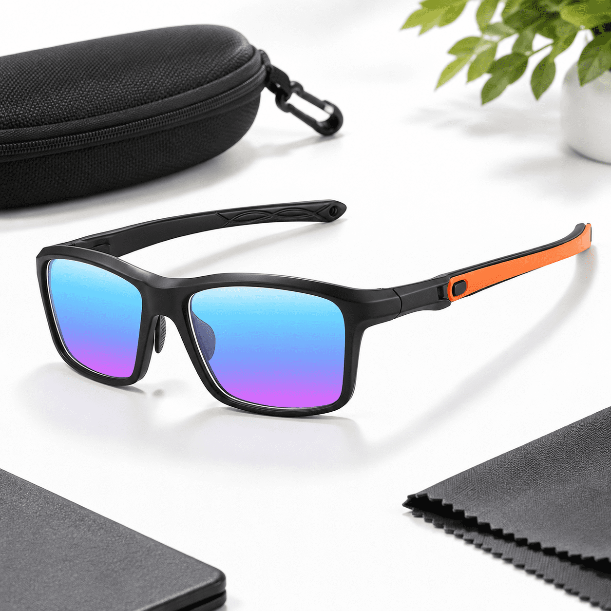 Color Blind Contrast Glasses, Matte Sand Black, for Deutan/Protan Users ...