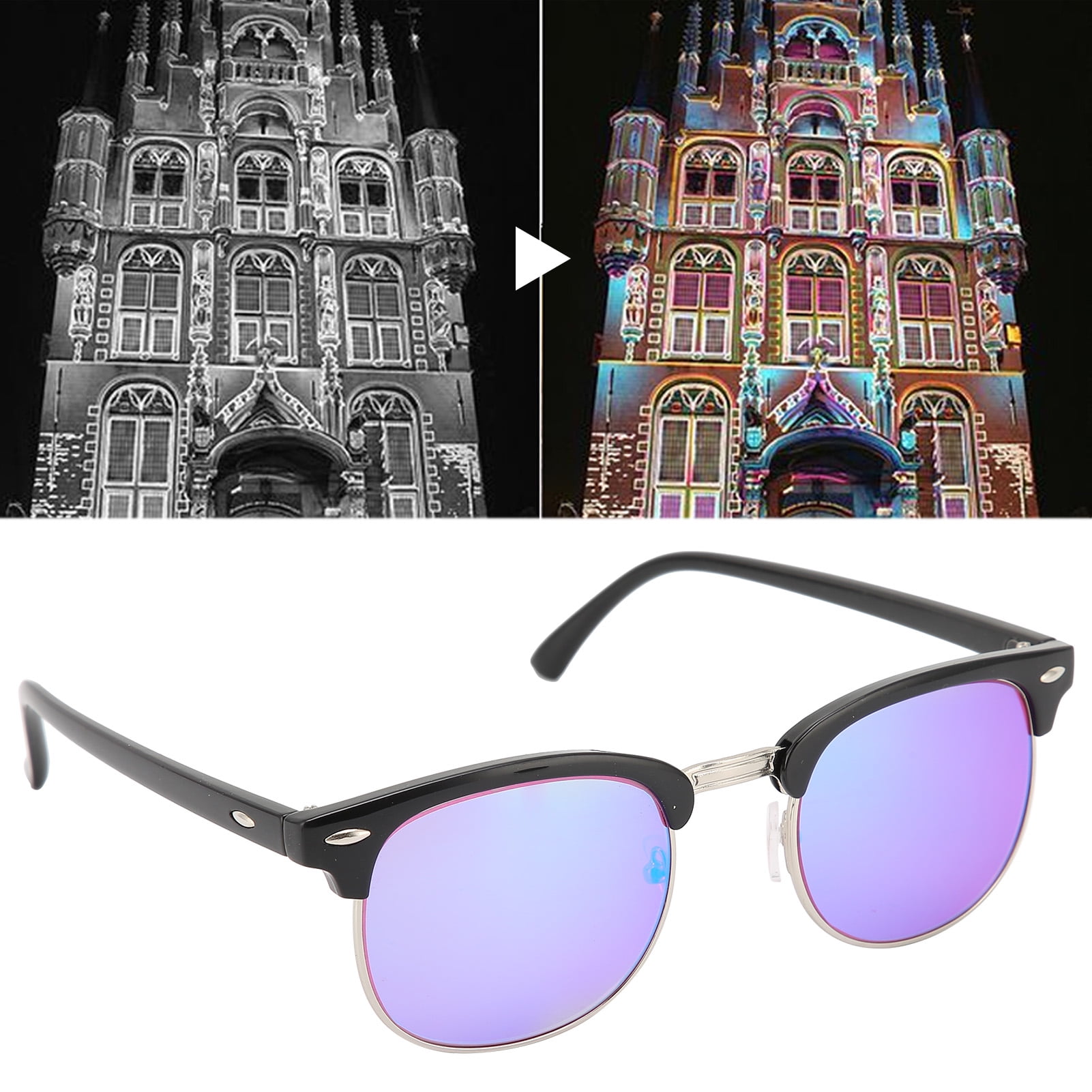 Color Blind Glasses Casual Style, Colorblind Glasses High Contrast For