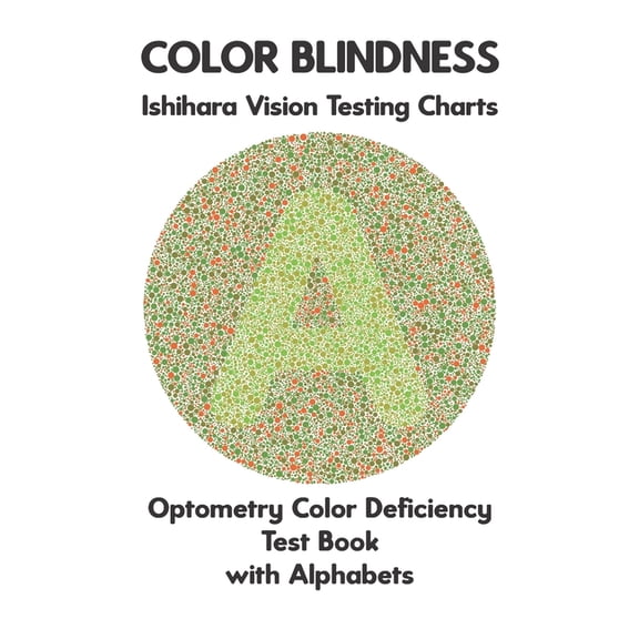 Color Blindness Ishihara Vision Testing Charts Optometry Color Deficiency Test Book With Alphabets: Plate Diagrams for M, (Paperback)