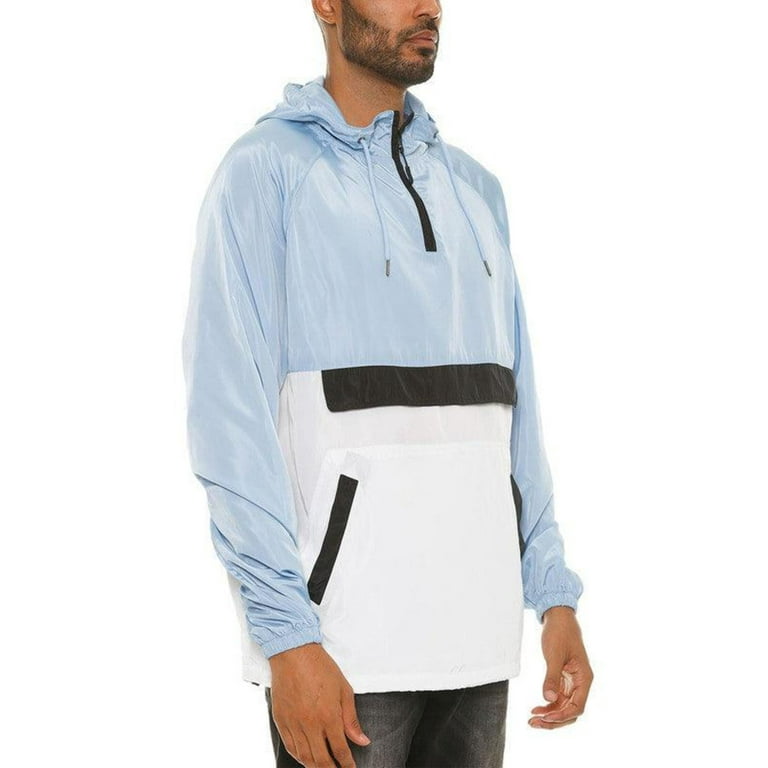 Color Block Anorak Jacket Pullover Windbreaker