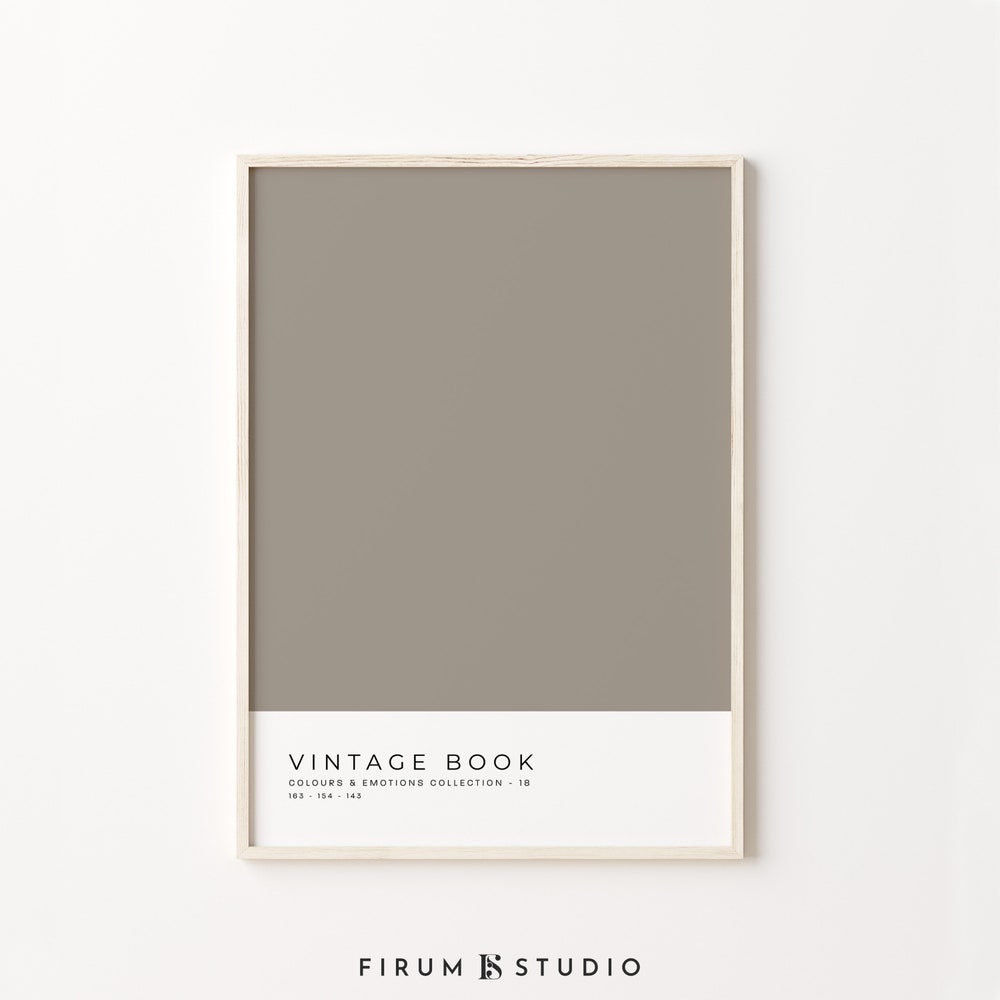Color Block Art, Mid Century Modern, Minimalist Poster, Neutral Wall ...