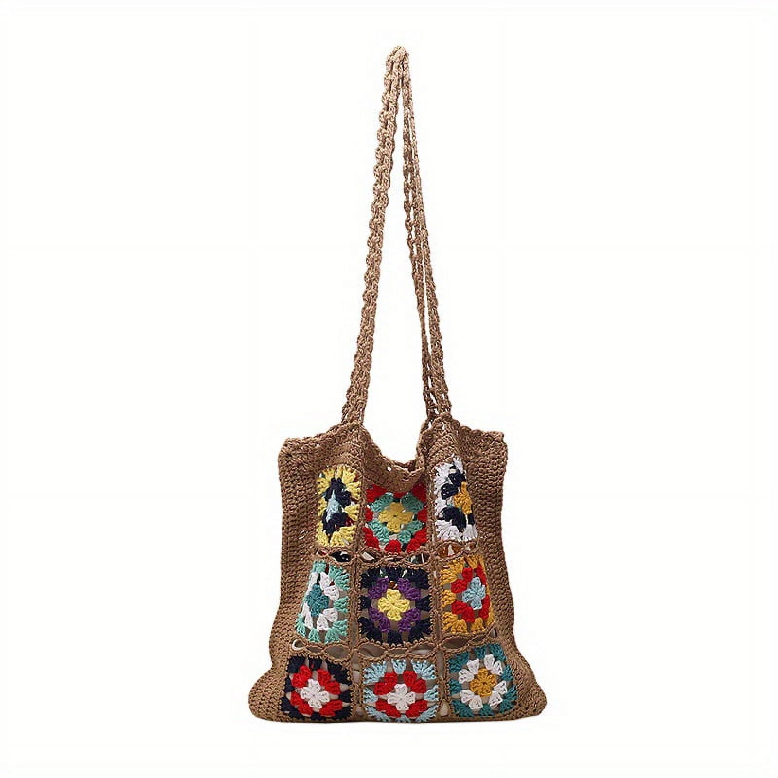 AREFFA Women's Large Capacity Patchwork Shoulder Bag | Multi-Color Modern Tote - View #12