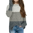 thumbnail image 1 of Color Block Children Autumn Winter Kids Knit Sweater, 1 of 3