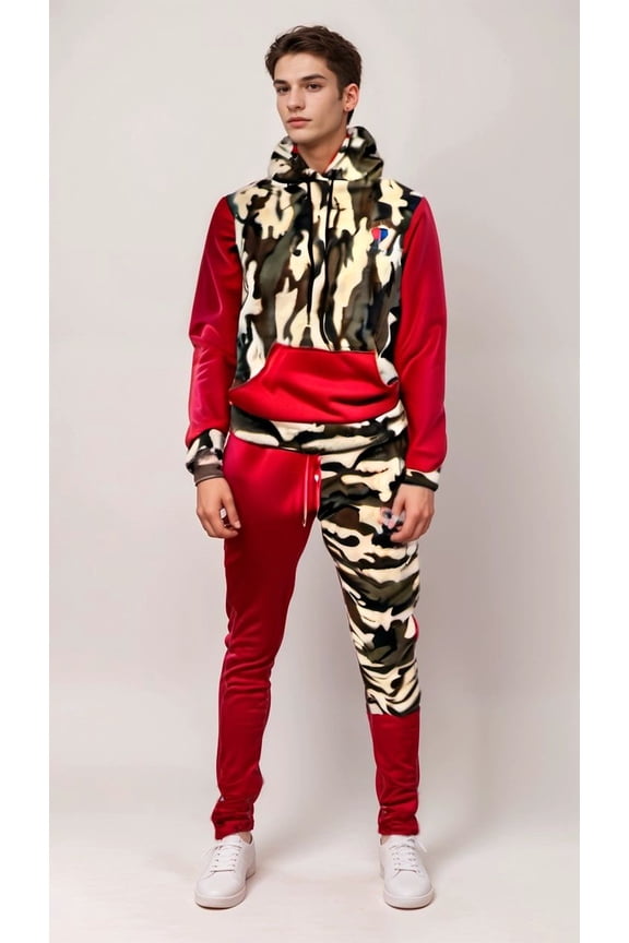 Color Block Fleece Sweatsuits (Men's)