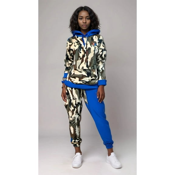 Color Block Fleece Sweatsuits (Women's)