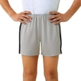 thumbnail image 1 of Color Block Mesh Basketball Shorts for Boys No Pocket Elastic Waist Running Shorts Kids Gym Workout Activewear Grey 5 Years-6 Years, 1 of 6