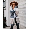 thumbnail image 1 of Color Block Open Front Cardigan, 1 of 3