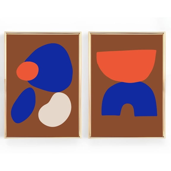 Color Block Printable Colorful Abstract Geometric Art Spring Decor V3 Set 2 Unframed Paper Print 8x12