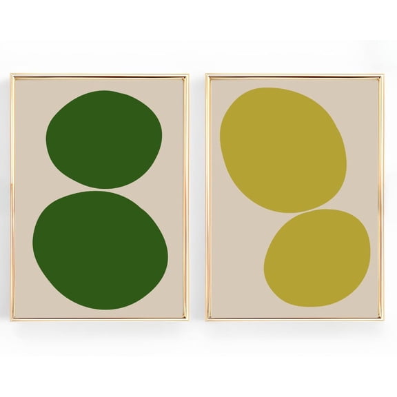 Color Block Printable Colorful Abstract Geometric Dopamine Gallery Art Set 2 Unframed Paper Print 8x12