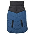 thumbnail image 1 of Fashion Pet Reversible Color Block Puffer Dog Jacket Blue, 1 of 2