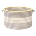 thumbnail image 1 of Color Block Round Basket - Shadow/Yellow 24in.x14in., 1 of 1