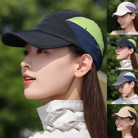 Color Block Running Cap with Quick Dry Fabric and 5 Panel Design ...