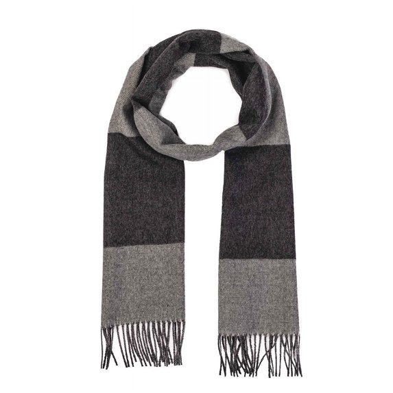 Inca Fashions - Extra Long Color Block Alpaca Wool Scarf for Men
