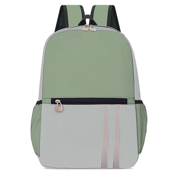 Color Block Stripe Backpack Primary School Middle Elementary Lightweight Multi Pocket Breathable Straps Waterproof Elementary Back To School Casual Bookbag