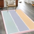 Color Blocks 3x5 Rug for Bedroom Foot of Bed Small Living Room, Light ...