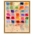 thumbnail image 1 of Color Blocks Canvas Maximalist Abstract by Art Remedy, Gold Frame, 30 x 36, 1 of 7