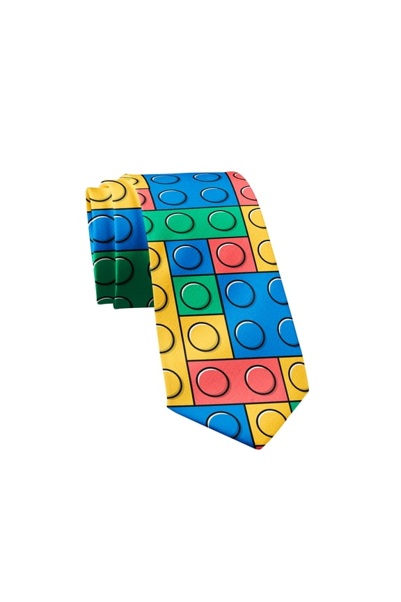 Color Blocks Tie Funny Sarcastic Novelty Necktie