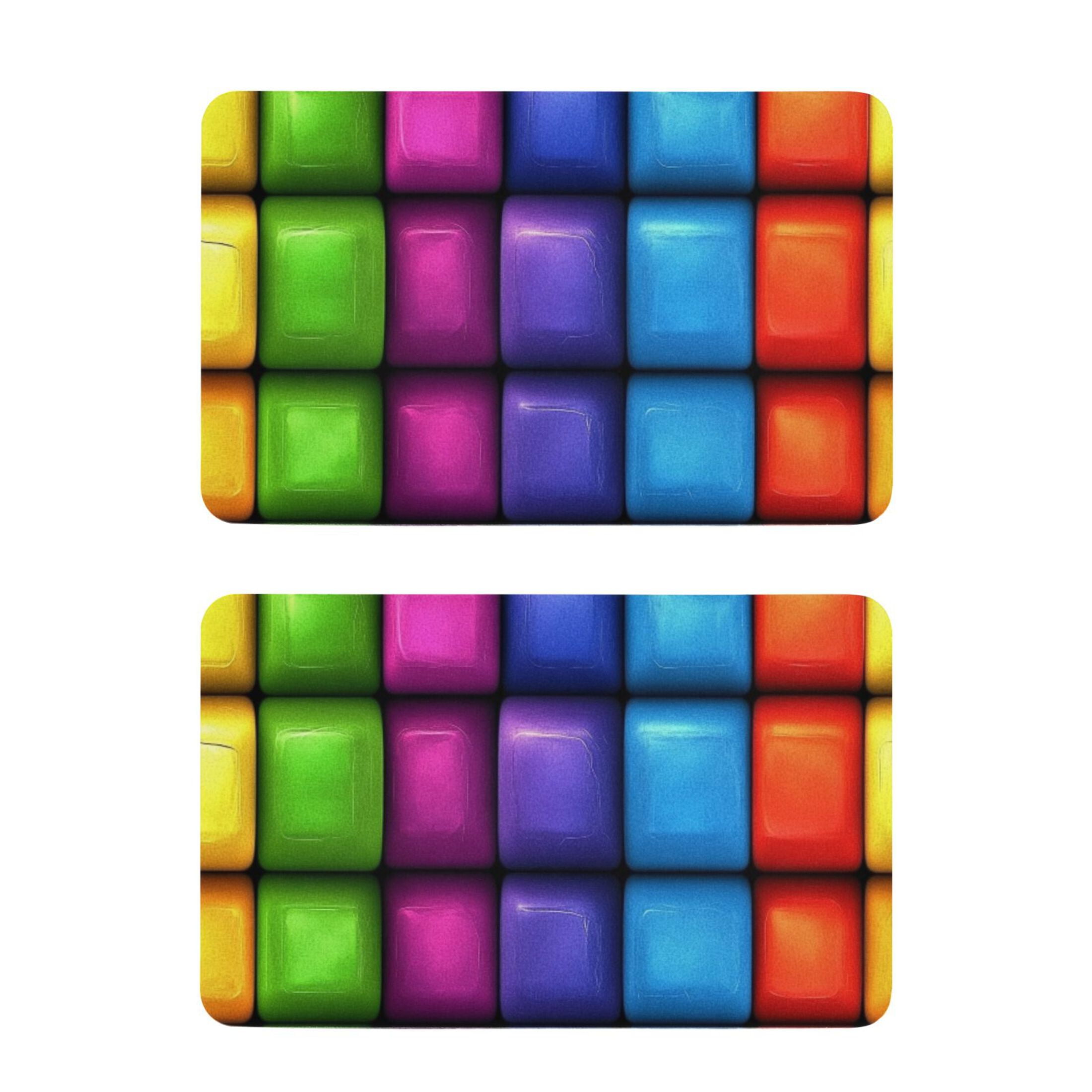 Color Box Pattern 2 Pack 4x2.5 Inch Magnetic Stickers Thick and Strong ...