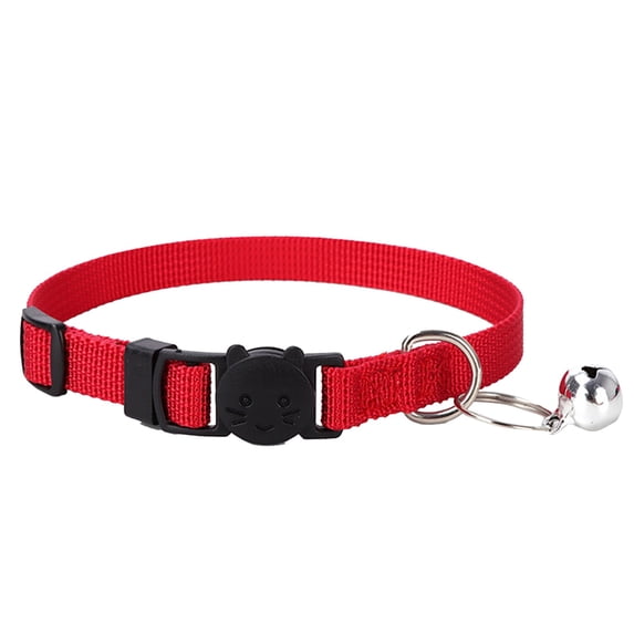 Color Breakaway Cat Collar - Adjustable Length, Safe Snap Design, Bell Accessory, for Kittens Cats