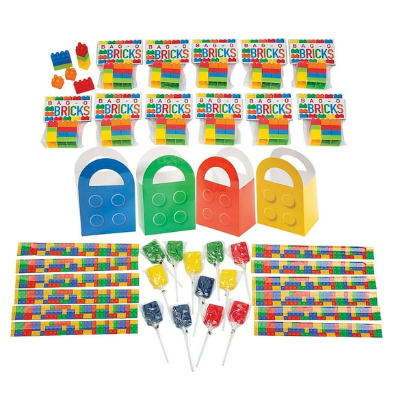 Color Brick Party Favor Kits for 12, Toys, Party, 48 Pieces