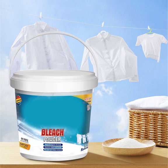 Color Brightening Powder Detergent, 200g Barrel Laundry Stain Remover, Floral Scented Wash for Colored Clothes