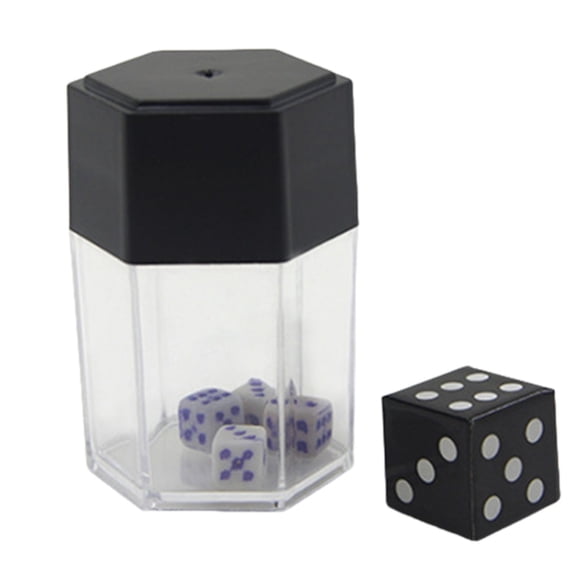 Color Burst Dice Magic Trick Close Up Performance Plastic Prop for Magician Stage Show