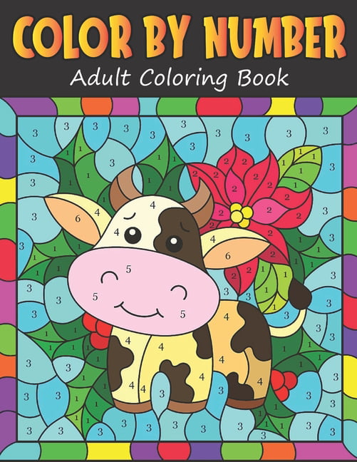 COLOR BY NUMBERS BOOK FOR KIDS AGES 8-12: Over 45+ Large Print Birds,  Flowers, Animals and Pretty Patterns Color by Number Activity Coloring  Books