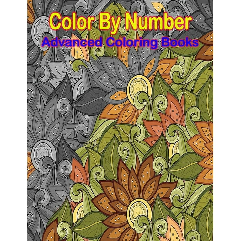 Advanced color by number hot sale books
