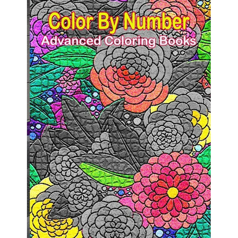 advanced color by number coloring pages