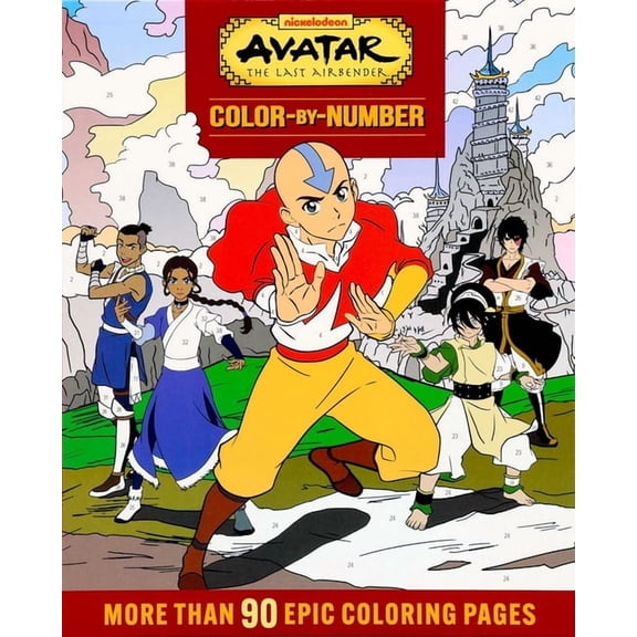 Color-By-Number Avatar the Last Airbender Color-By-Number, (Paperback)