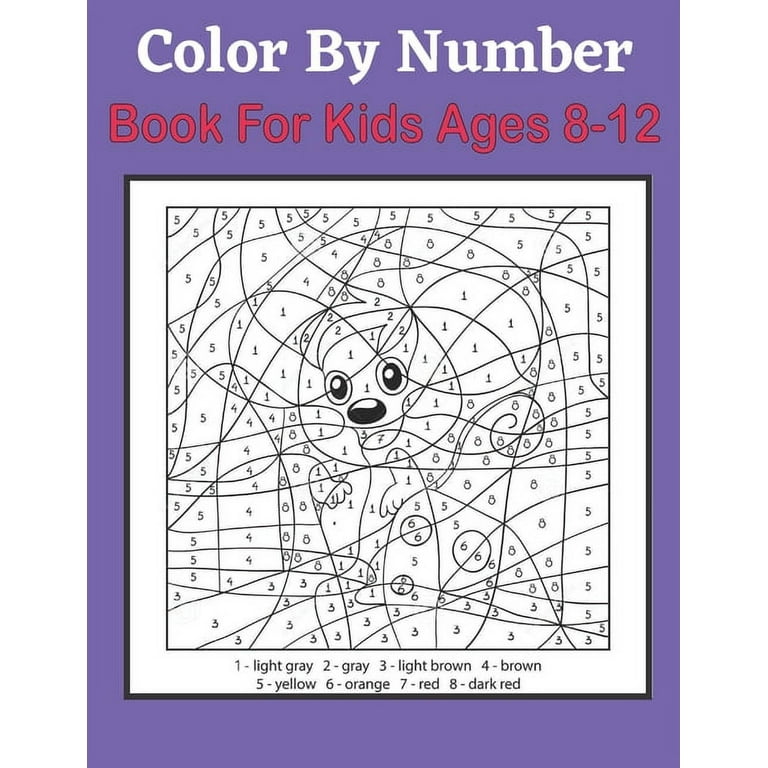 Color by Numbers for Kids Ages 8-12: Fun and Creative Coloring Activity Book for Kids | Stress Relieving Color by Numbers Designs for Kids